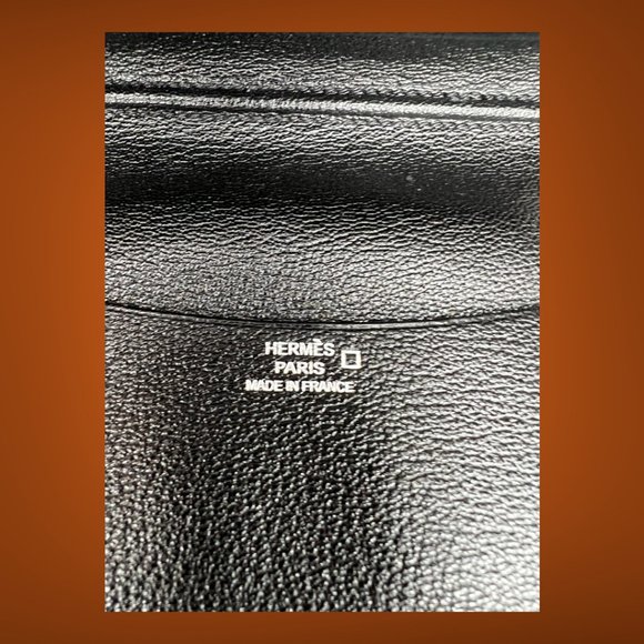 Hermes NIB GM Agenda Cover Black Alligator Mississippiensis Lisse - Picture 8 of 8